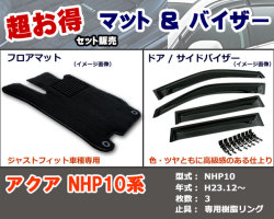 フロアマット、バイザー