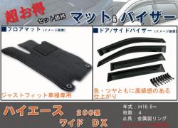 フロアマット、バイザー