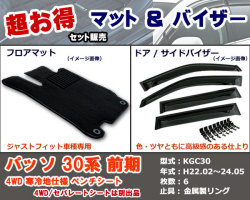 フロアマット、バイザー