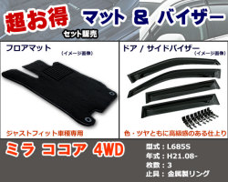 フロアマット、バイザー