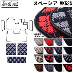 スズキ　新型　スペーシア　MK53S　ラゲッジマット　フロアマット　トランクマット