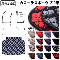 トヨタ　カローラスポーツ　210系　ラゲッジマット　フロアマット　トランクマット