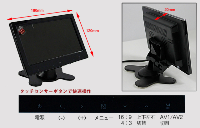 innocean 大型モニター 赤色バックライト 10台セット】赤色LEDラインマーカー 20W 狭角タイプ 作業灯 10V