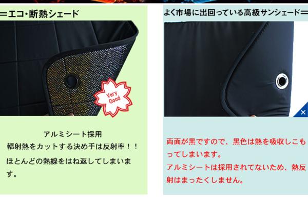 ハイエース200系 標準 エコ断熱シェード 8枚