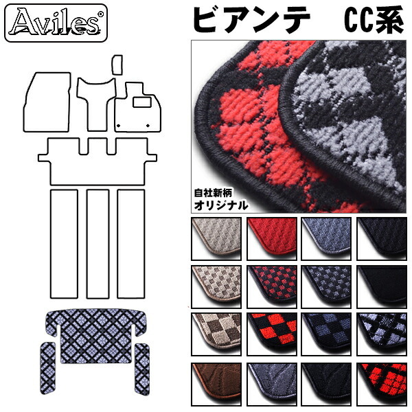 マツダ　ビアンテ　CC系　ラゲッジマット　フロアマット　トランクマット