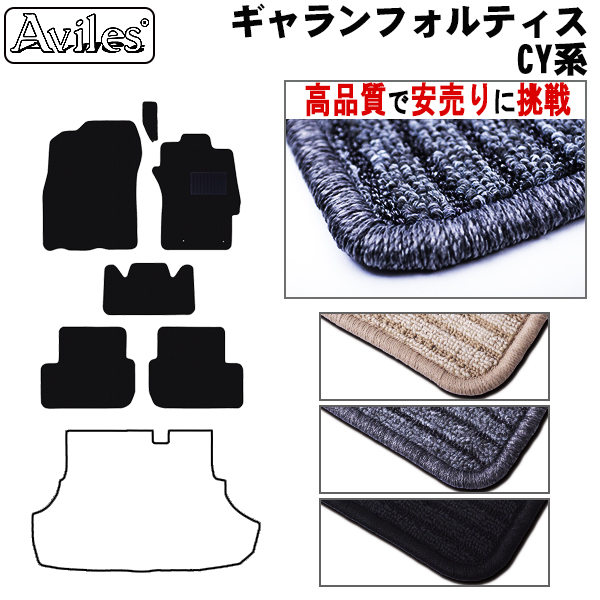 三菱　ギャランフォルティス　CY系 CY3A　CY4A　CY6A　フロアマット　【高品質で安売りに挑戦】