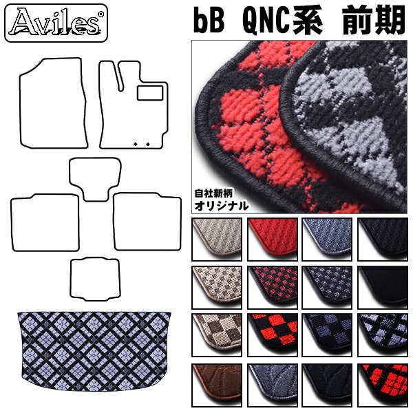 トヨタ　bB　20系　ラゲッジマット　フロアマット　トランクマット