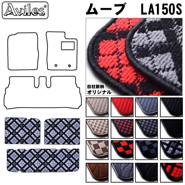 ダイハツ・ムーブキャンバス LA800 トランク用フロアマット