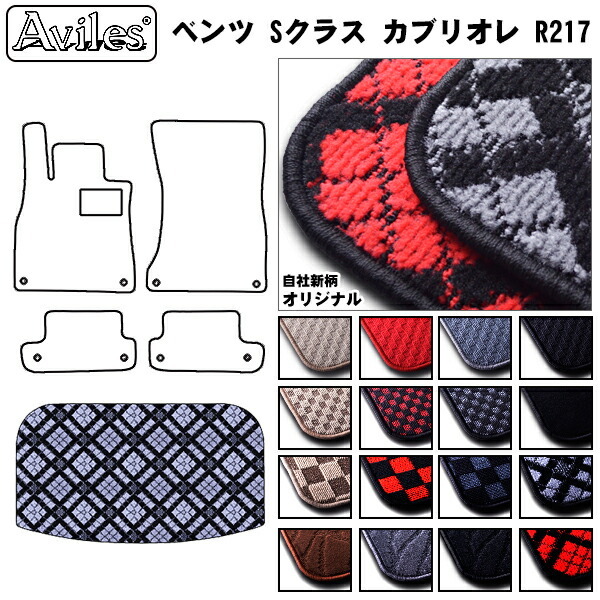ベンツ Sクラス カブリオレ R217 トランクマット ラゲッジマット