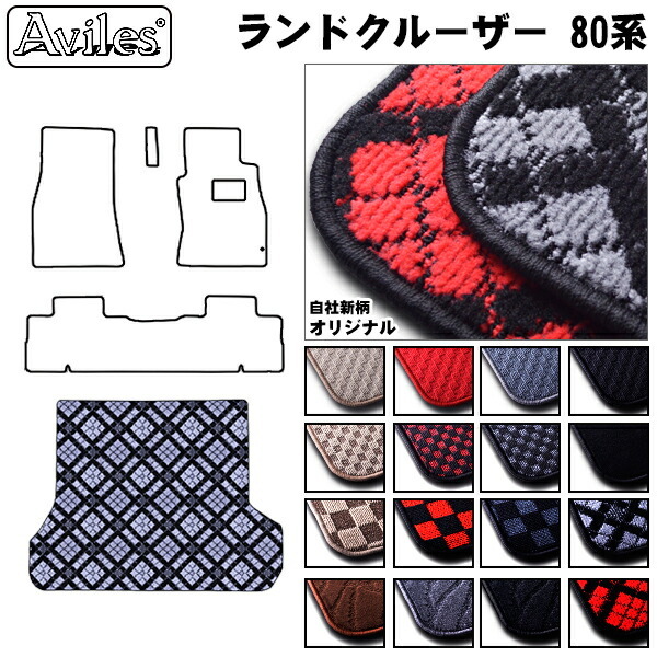 トヨタ　ランドクルーザー　80系　ラゲッジマット　フロアマット　トランクマット
