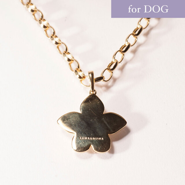 アガパンサス DOG&オーナー ネックレスセット（ゴールド色／シルバー色