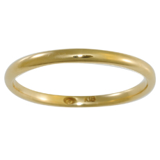 Link Love - ・・・& - K18 2mm甲丸Lリング