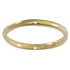 Link Love - ・・・& - K18 2mm甲丸Sリング