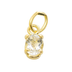 ma chere - K18 マシェリペンダント 4月ホワイトクォーツ