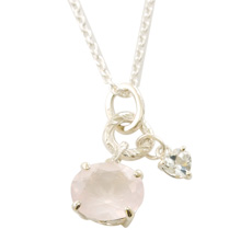 wishing stone pendant - SV ウィッシングストーンペンダント ピンク