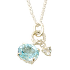 wishing stone pendant - SV ウィッシングストーンペンダント ブルー