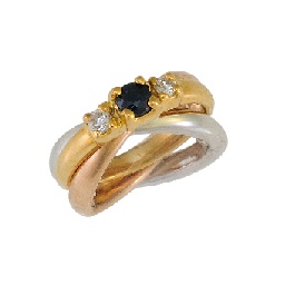 脇メレトリプレットサファイヤ