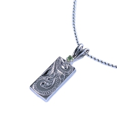 Hawaiianバースストーンペンダント - SV925 - 8月 ペリドット