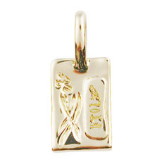 Hieroglyph - Wishing Miw - K18 幸運 プレートペンダントヘッド