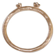 Hieroglyph - Heket -K10PGドロップブラックダイヤモンドリング