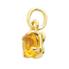 ma chere - K18 マシェリペンダント 11月シトリン