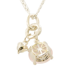 wishing stone pendant - SV ウィッシングストーンペンダント ピンク