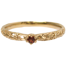 Luce - K14YG ルーチェリング 1月ガーネット