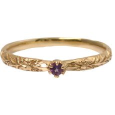 Luce - K14YG ルーチェリング 2月アメシスト