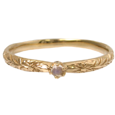 Luce - K14YG ルーチェリング 6月ムーンストーン