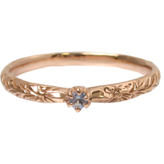 Luce - K14PG ルーチェリング 3月アクアマリン