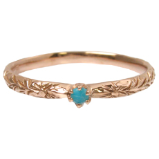 Luce - K14PG ルーチェリング 12月ターコイス