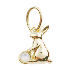 Hieroglyph - Wishing Miw - K18 Rek 白蝶貝 ペンダントヘッド