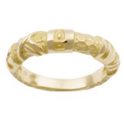 Hieroglyph - 生命・繁栄・健康 - K18 焼印リング