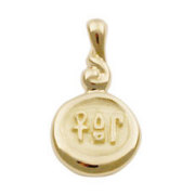 Hieroglyph - 生命・繁栄・健康 - K18 コインペンダントヘッド