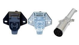 【0102-02/0102-01】7極電源コネクター 車側/トレーラ側