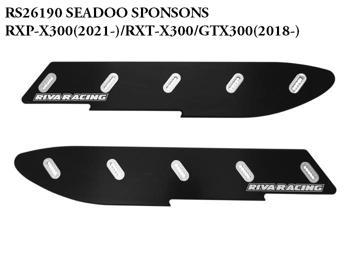 【RS26190】RIVA PRO-SERIES SPONSON KIT SEADOO RXP-X325,300(21-)/RXT-X,GTX325,300