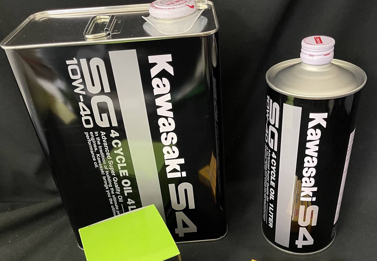 【J0246-0011/J0246-1012B】カワサキ 純正オイル S-4 SG 10W-40