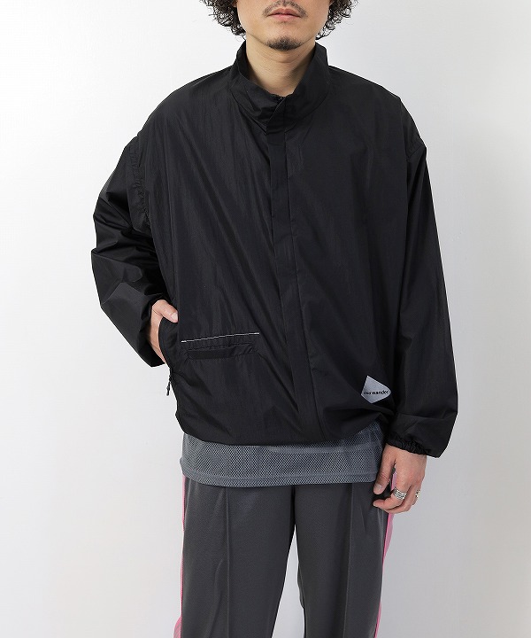 アンドワンダー/and wander　oversized rip jacket
