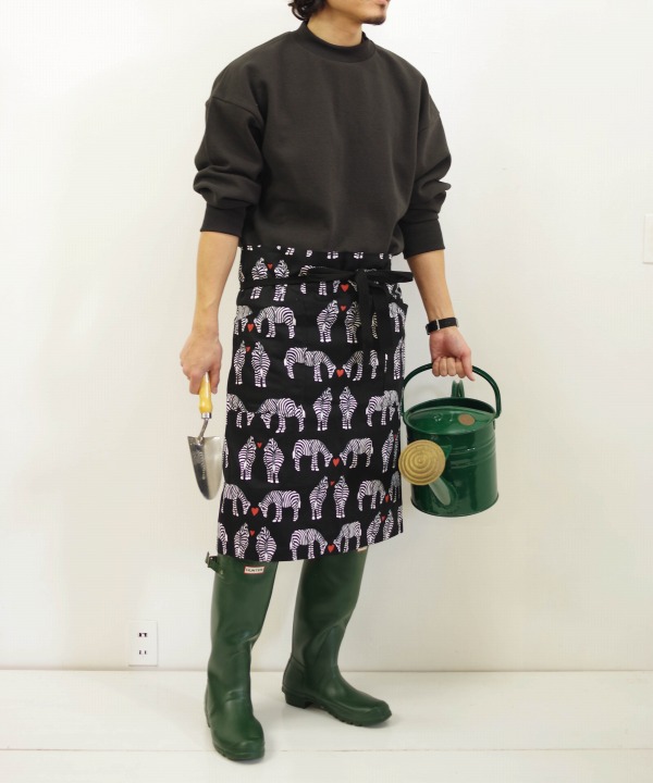 ボヘミアンズ/Bohemians　　SMALL LOVE ZEBRA OX SHORT APRON