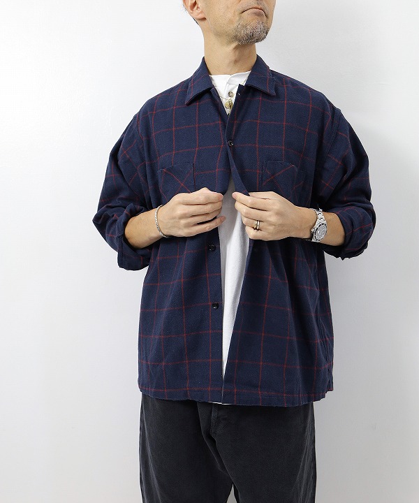ダンリバー/DANRIVER　  WORN OUT W-POCKET BOX SHIRT（全2色）