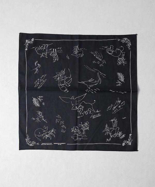 エンジニアド ガーメンツ/Engineered Garments   Printed Bandana -  Animal