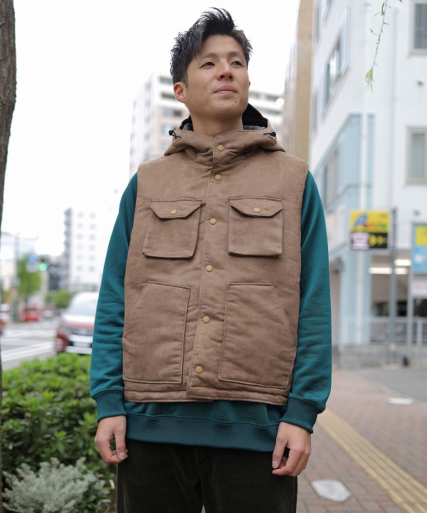 エンジニアド ガーメンツ/Engineered Garments  Field Vest - Polyester Fake Suede