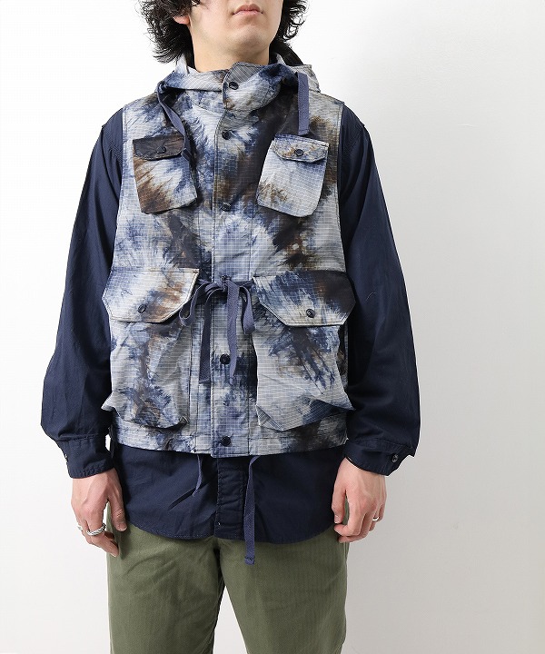 エンジニアド ガーメンツ/Engineered Garments  Field Vest - Tie Dye Print Ripstop