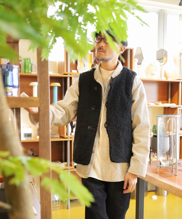 エンジニアド ガーメンツ/Engineered Garments  Over Vest - Polyester Fake Melton