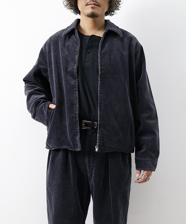 ファウンダ/FOUNDOUR　  COTTON CORDUROY ZIP UP BLOUZON