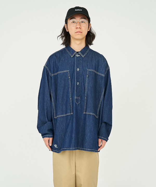 フレッシュサービス/FreshService　DENIM PULLOVER SHIRT
