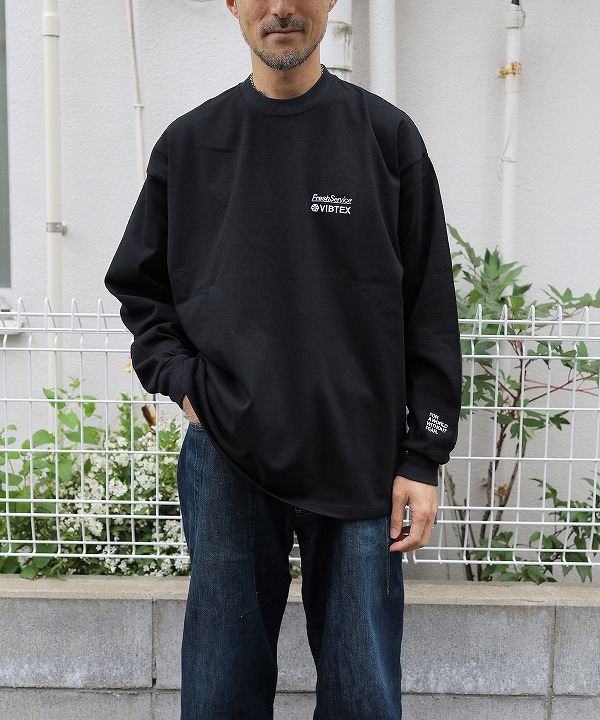 フレッシュサービス/FreshService　 VIBTEX for FreshService L/S CREW NECK TEE（全2色）