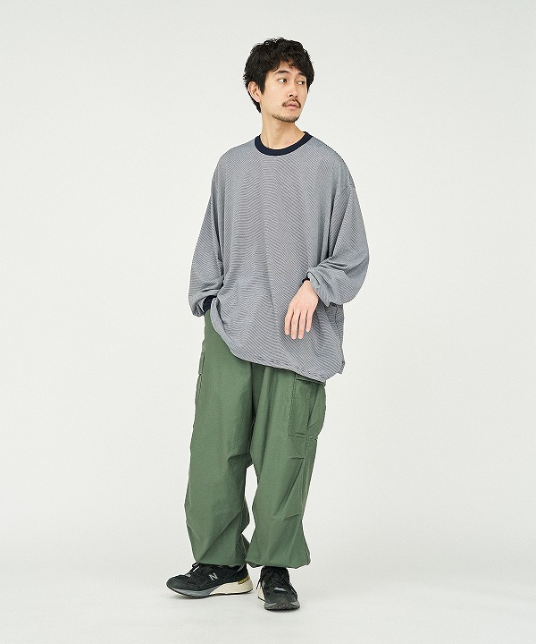 フレッシュサービス/FreshService　 MICRO BORDER L/S TEE（全2色）