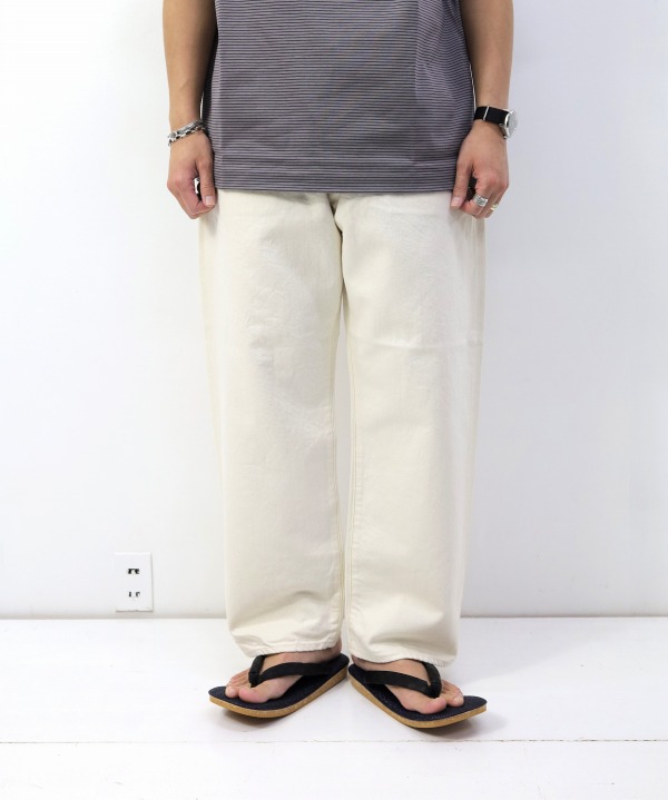 ハツキ/HATSKI　Wide Tapered Washi Denim - Ecru