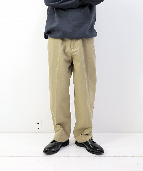 ハツキ/HATSKI　 Tapered Chino Trouser / Beige